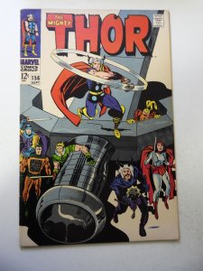 Thor #156 (1968) VG+ Condition moisture stains fc