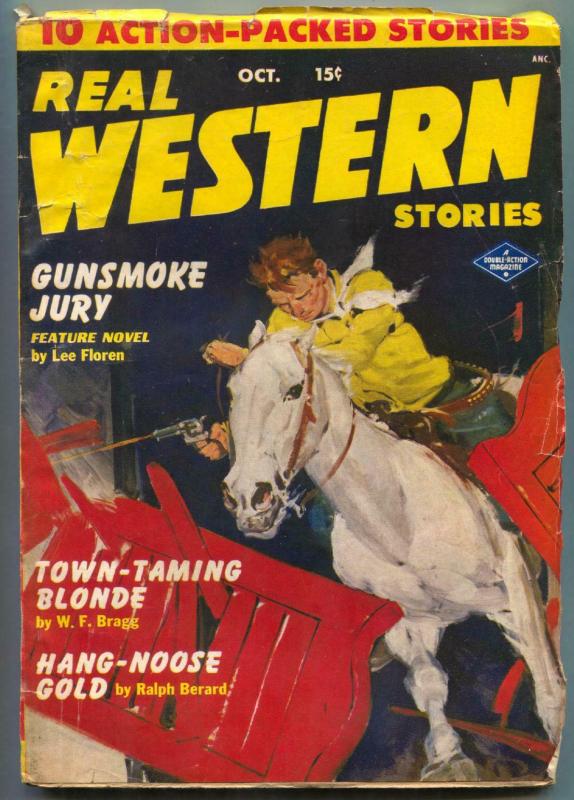 Real Western Stories Pulp October 1950- Gunsmoke Jury- Hang-Noose Gold