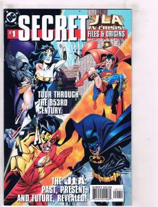 Lot Of 2 JLA Secret Files & Origins DC Comic Books # 1 & 2 Batman Superman J106