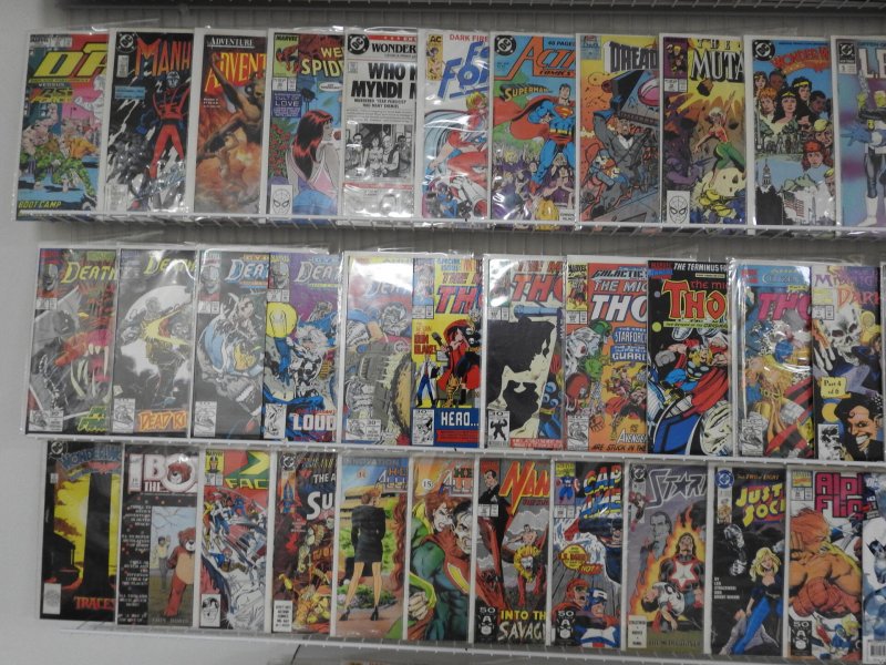 Huge Lot 130+ Comics W/ Superman, Captain America, Wonder Woman Avg VF- Cond!!