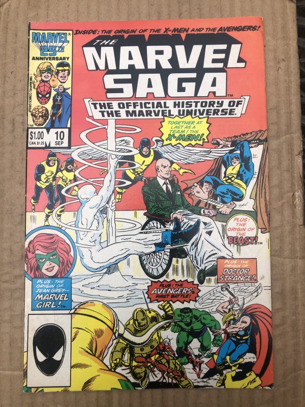 The Marvel Saga The Official History of the Marvel Universe #10 (1986)