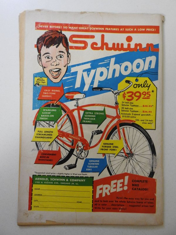 Batman #152 (1962) GD Condition moisture damage, 1 1/2 in spine split, stamp fc