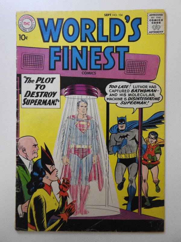 World's Finest Comics #104 (1959) VG- Condition!