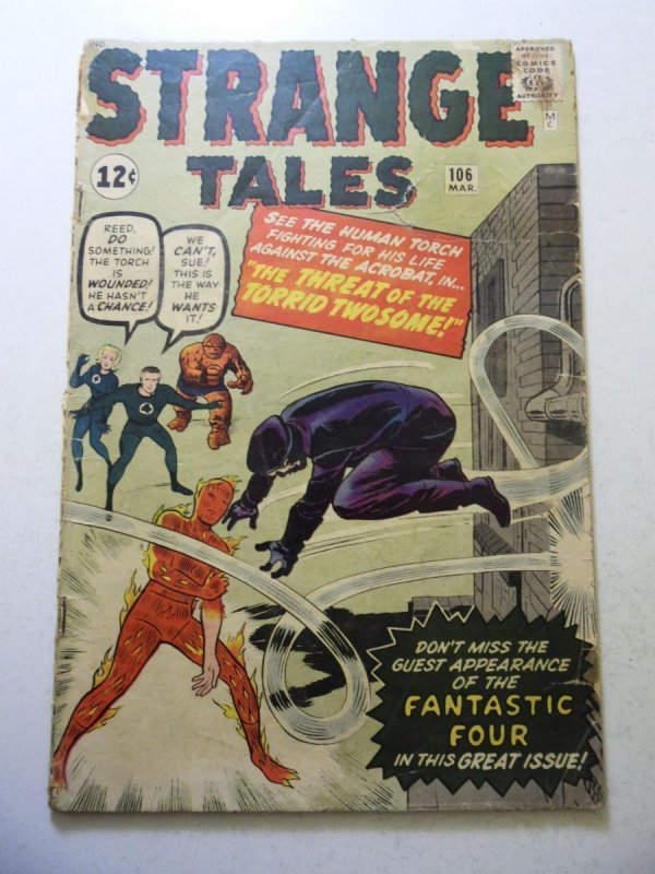 Strange Tales #106 (1963) 1st App of Acrobat! GD+ Condition See desc