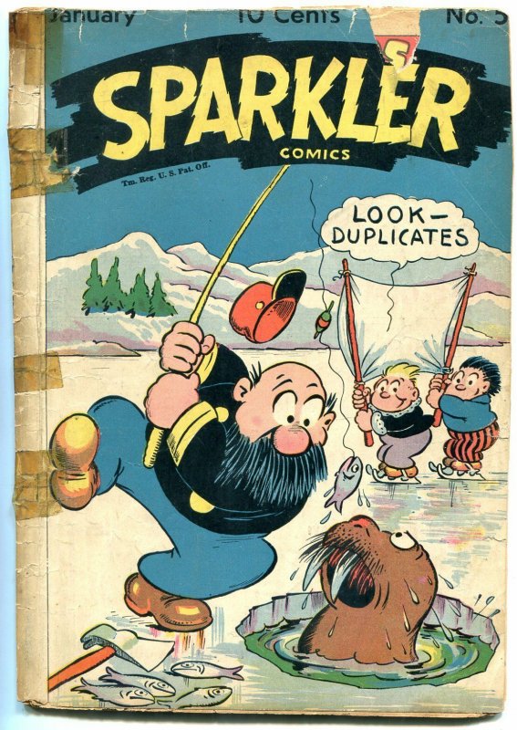 Sparkler #56 1946- Captain & the Kids- Tarzan low grade