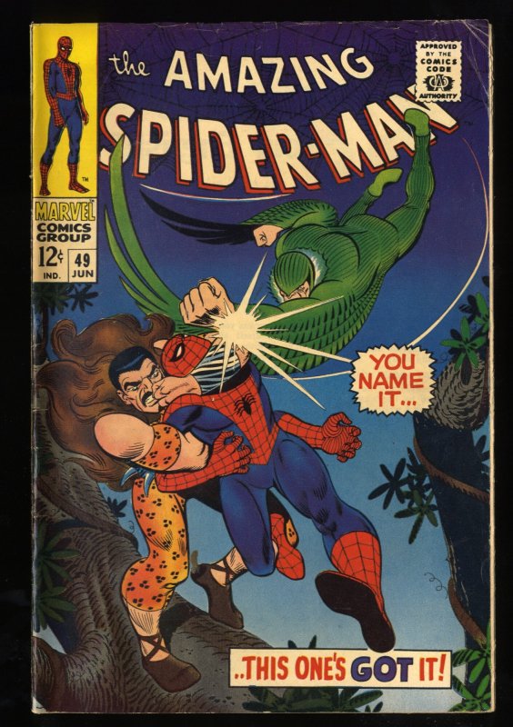 Amazing Spider-Man #49 VG/FN 5.0 Kraven!