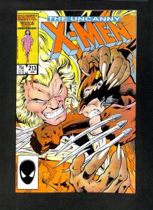 Uncanny X-Men #213 Sabertooth vs. Wolverine!