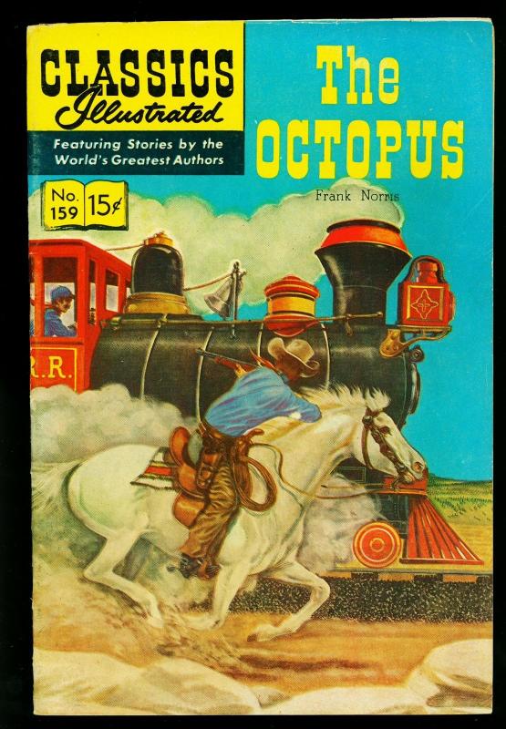 Classics Illustrated #159 HRN 160- The Octopus- LB Cole cover- FN