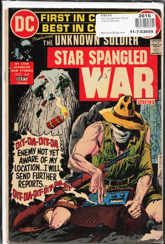 Star Spangled War Stories #164 (1972) Unknown Soldier