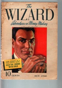 THE WIZARD 1940 OCT-#1-STREET AND SMITH PULP-RARE VG