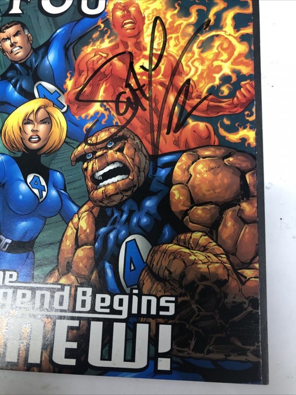 Fantastic Four (1998) # 1 (VF/NM) Variant • Signed Scott Lobdell • Marvel Comics