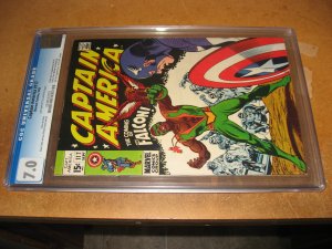 CAPTAIN AMERICA 117 CGC 7.0 FIRST FALCON KEY MARVEL 1969