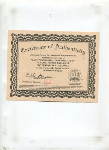 LADY PENDRAGON: DRAGON BLADE #1 DYNAMIC FORCES CONVENTION SKETCH COVER 9.2 1999