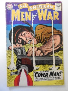 All-American Men of War #67 GD/VG Condition! ink front cover, moisture stain