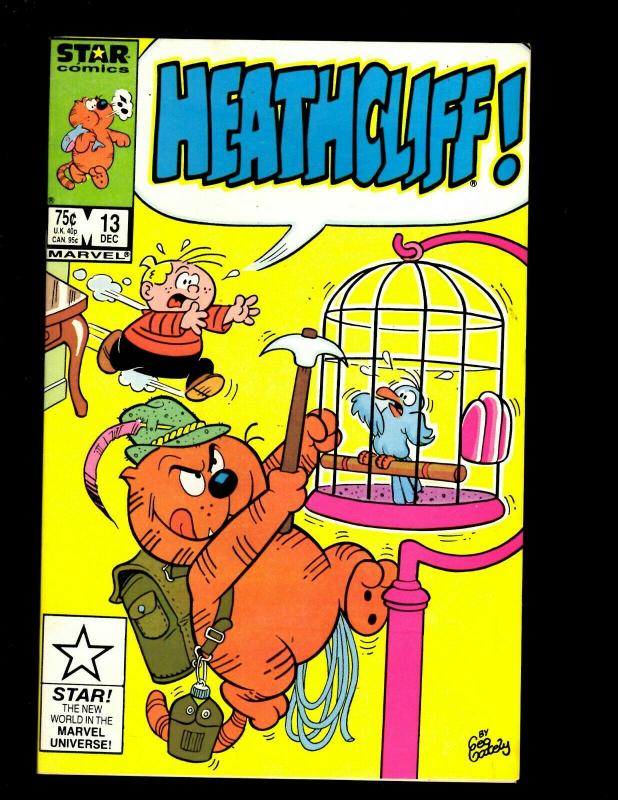 Lot of 12 Heathcliff! Marvel Comic Books #1 2 3 4 6 7 8 9 11 13 16 17 J344