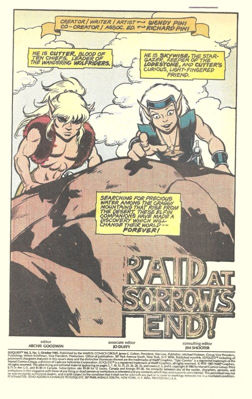 ELFQUEST #3, 4, & 5 from MARVEL (Oct-Dec1985) • Wendy Pini's Epic Elfin Fantasy!