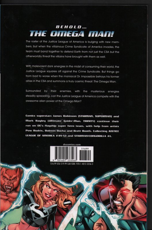 JLA: Omega (NM) Signed/Sketched by Mark Bagley - 2011