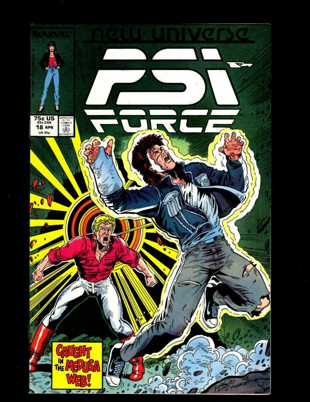 Lot of 12 Psi Force Marvel Comic Books #1 13 14 15 17 18 20 21 22 23 24 27 J412