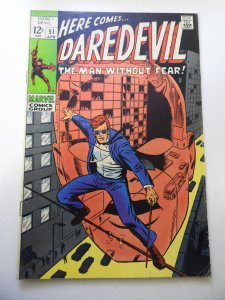 Daredevil #51 (1969) VG+ Condition centerfold detached at one staple
