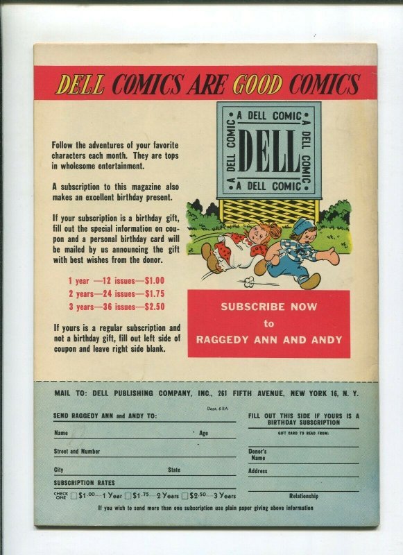 RAGGEDY ANN & ANDY #37 (8.0) PETERKIN POTTLE GREAT WHITE HUNTER  1949