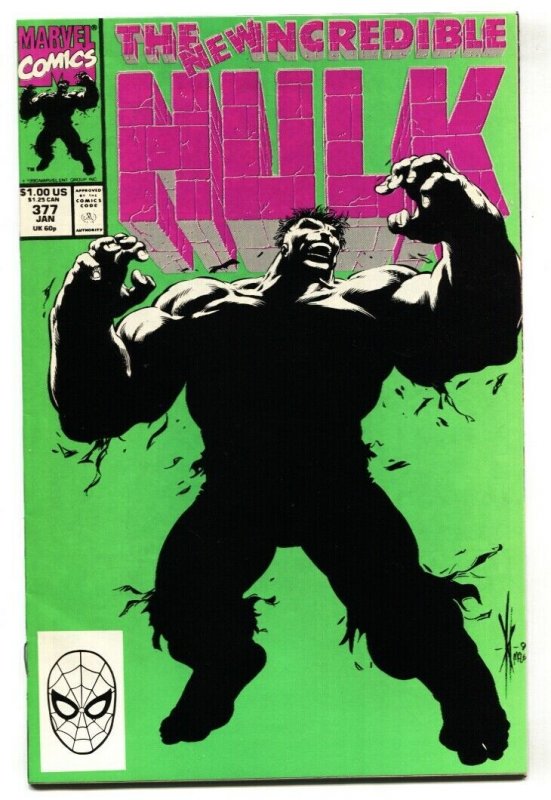 INCREDIBLE HULK #377 comic book 1st Professor Hulk Avengers NM-