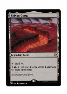 SHIVAN GORGE | RARE | COMMANDER: DOMINARIA UNITED #232 | MTG 2022