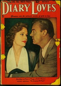 Diary Loves #10 1951 Golden Age Romance- Photo cover- Jane Grey VG