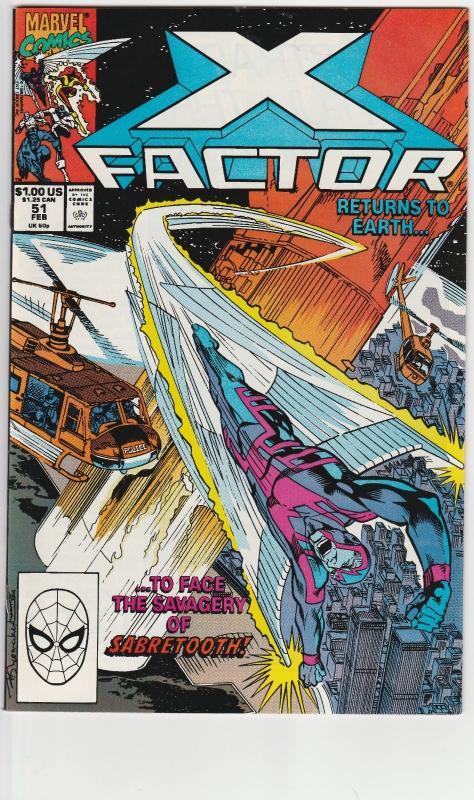 2 X-Factor Marvel Comic Books # 50 51 X-Men Cyclops Beast Iceman Jean Grey WM6