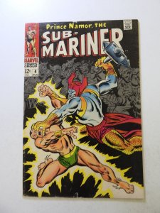 Sub-Mariner #4 (1968) FN- condition ink back cover