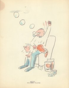 Spanking Son Gag - Signed art by Jerry Marcus
