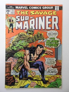 Sub-Mariner #72 (1974) GD/VG Condition MVS intact!