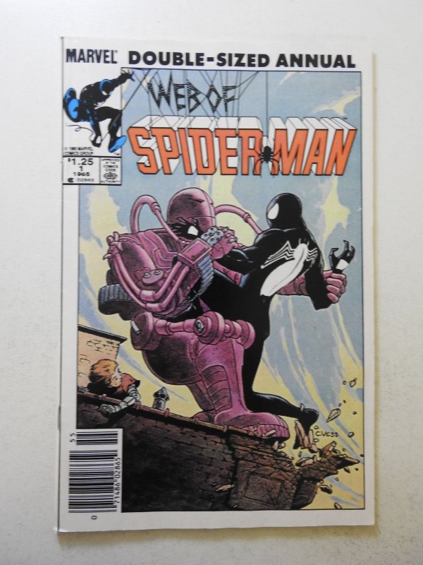 Web of Spider-Man Annual #1 (1985) FN- Condition! staple tears fc