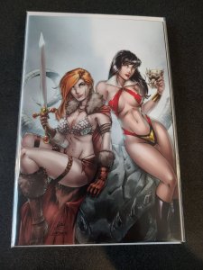 VAMPIRELLA/RED SONJA #1 - CK EXCLUSIVE - VIRGIN - RYAN KINCAID