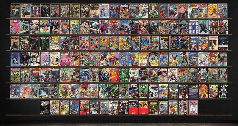 Huge Lot 140+ Comics with Badger, Legion Of Super Heroes, Nexus & More!