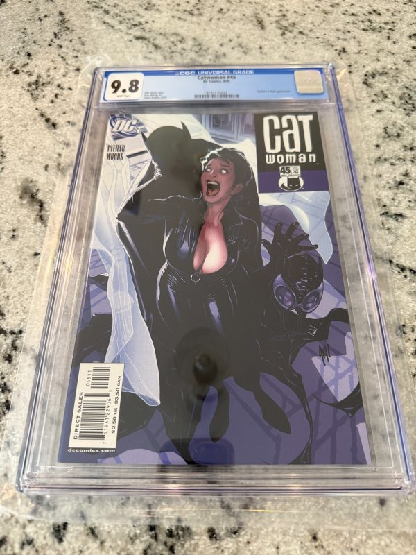 Catwoman # 45 CGC Graded 9.8 DC Comic Book Adam Hughes Batman 1st Print JH35