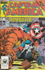 Captain America #308 ORIGINAL Vintage 1985 Marvel Comics Armadillo