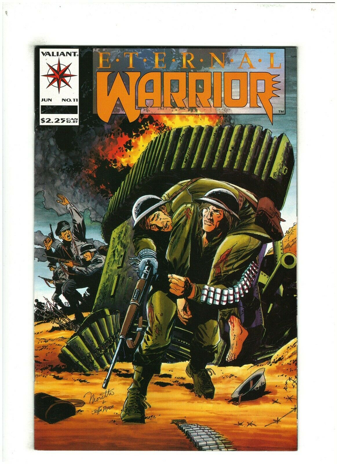 Eternal Warrior 11 Nm 92 Valiant Comics 1993 Wwii Vs Nazis Comic Books Modern Age 6301