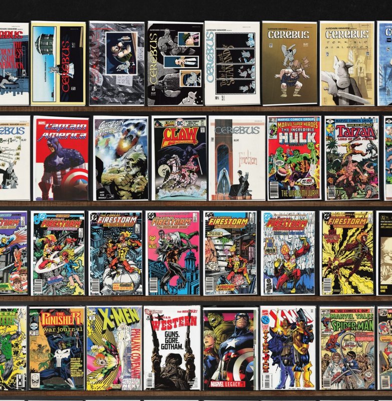 Huge Lot 150+ Comics with Cerebus, Marvel Tales, Superman, Swamp Thing & More!