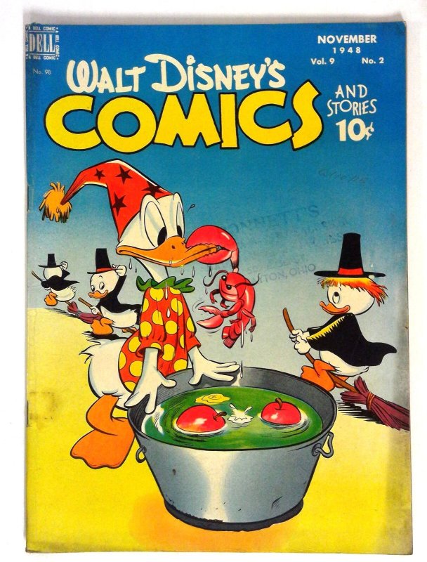 Walt Disney's Comics and Stories  #98 Donald Duck Huey Dewey Louie (1948) Dell V