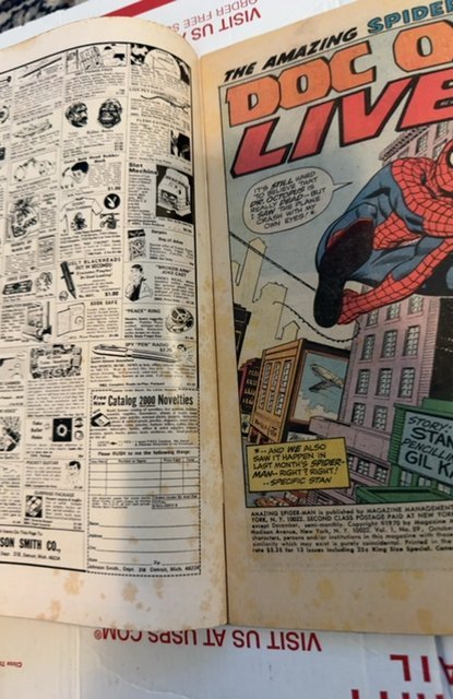 The Amazing Spider-Man #89 (1970)Doc Ock lives on -tanning/foxxing