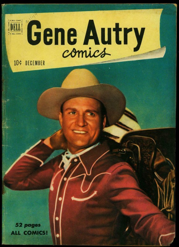 GENE AUTRY COMICS #46 1950-DELL-PHOTO COVER-JESSE MARSH VG