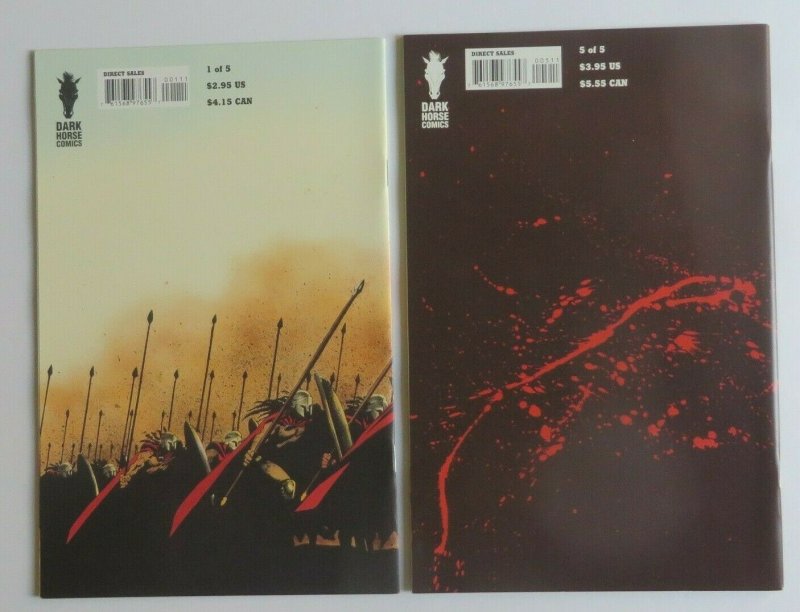 300 #1-5 Complete Set NM/MT 9.6-9.8 High Grade Dark Horse Comics Frank Miller 