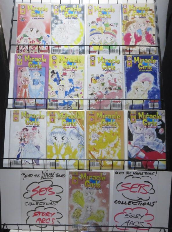 MIRACLE GIRLS (2000 TOKYOPOP) #1,2,4-14! MANGA FUN! NAMI AKIMOTO! VF/+