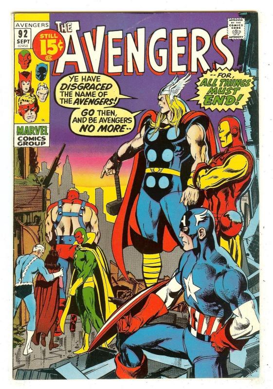 Avengers 92   Neal Adams cover