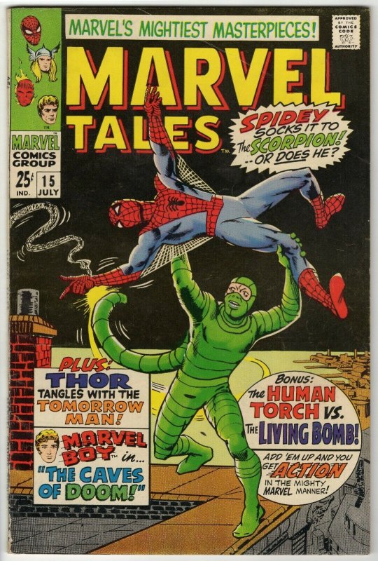 Marvel Tales #15 ORIGINAL Vintage 1968 Marvel Comics Spider-Man 20 1st Scorpion 