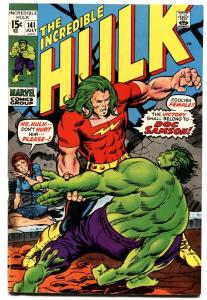 INCREDIBLE HULK #141 comic book FIRST DOC SAMSON BRONZE AGE MARVEL