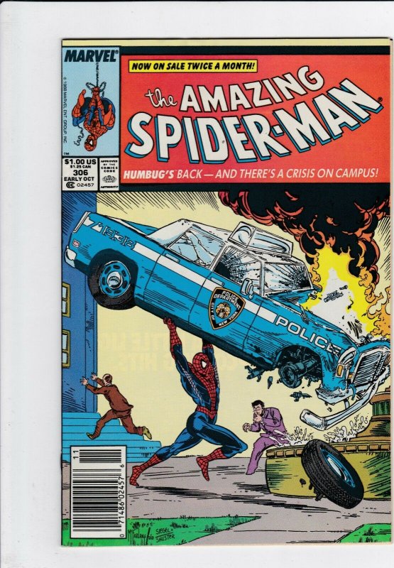 Amazing Spider-man 306 NM- Acton Comics 1 Cover Swipe Mcfarlane