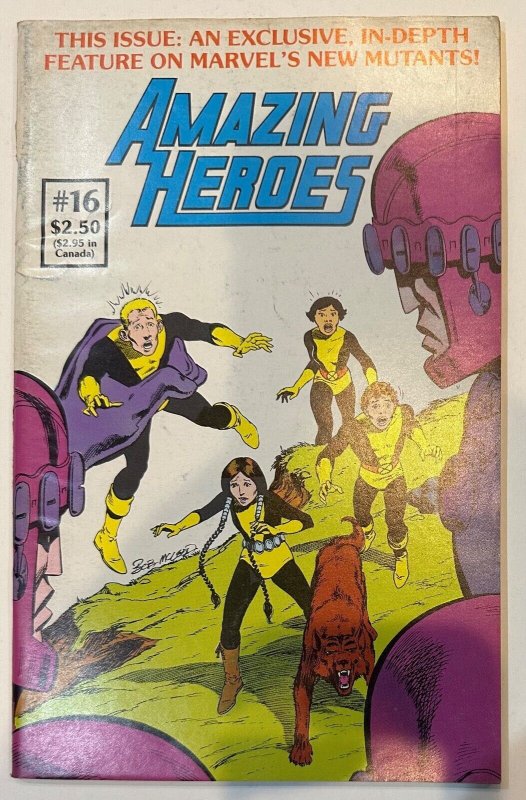 (1982) Amazing Heroes #16 1st Preview Appearance of The New Mutants! RARE!