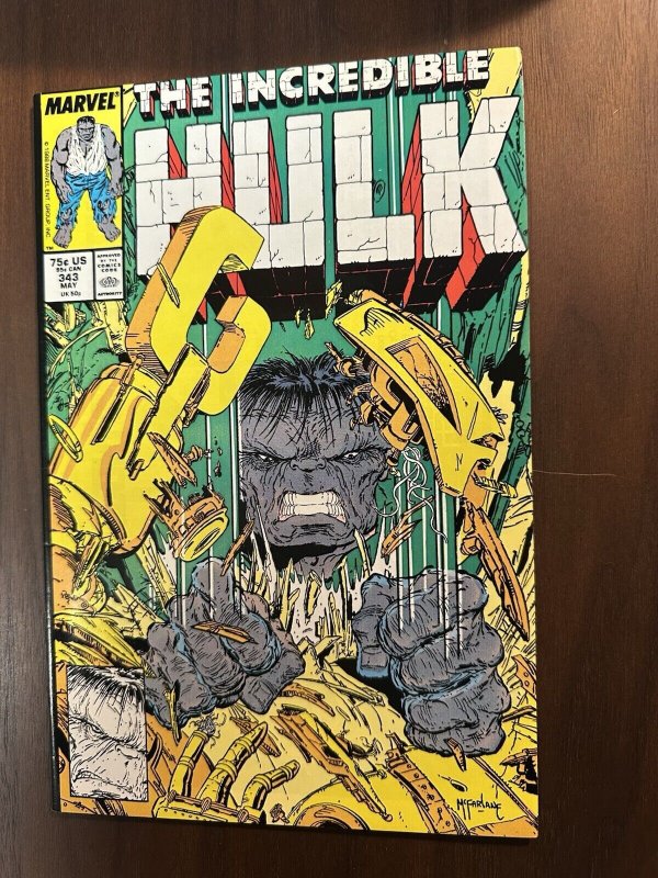 Incredible Hulk #343 VF Todd McFarlane Art (Marvel 1988)