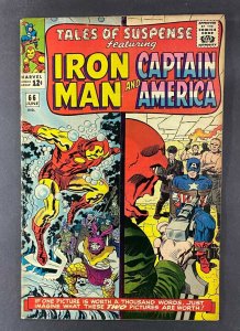 Tales of Suspense (1959) #66 VG/FN (5.0) Iron Man Captain America Red Skull